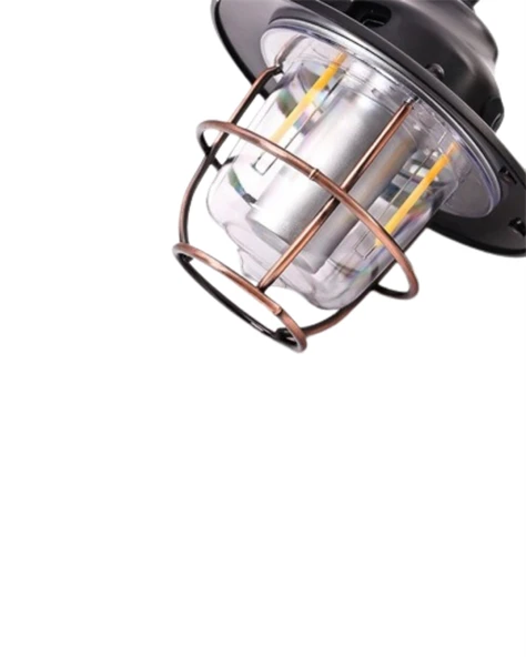 Dış Mekan İçin Şık LED Fener – 4400mAh Pil, IPX4 Su Geçirmez, Asılabilir - 5