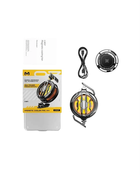 Telefon Soğutucu | LED Işık Efektli | Power Aparatlı | Sessiz ve Taşınabilir Model - Resim 4