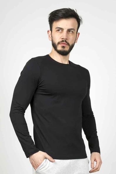 Cazador Slim Fit Likralı Pamuklu Süprem Kumaş Sweatshirt-56060 - Resim 3