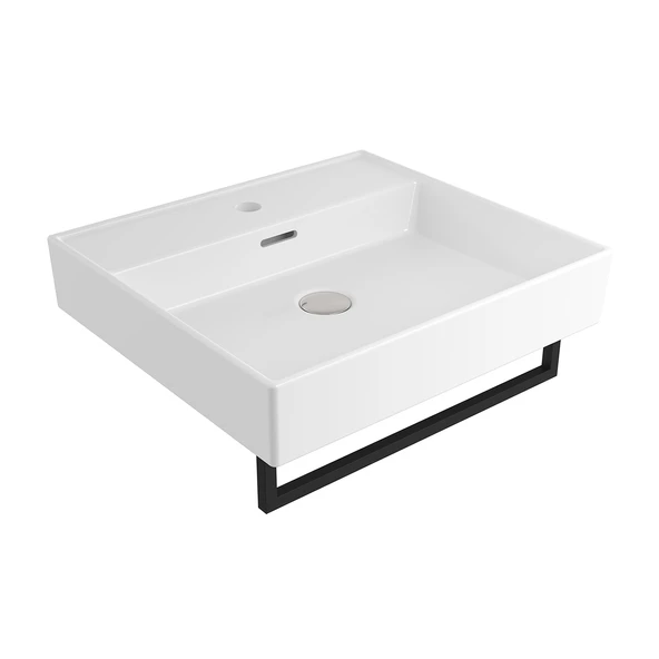 Bocchi Milano Lavabo 50 cm Tezgahüstü Parlak Beyaz 1644-001-0126 - 3