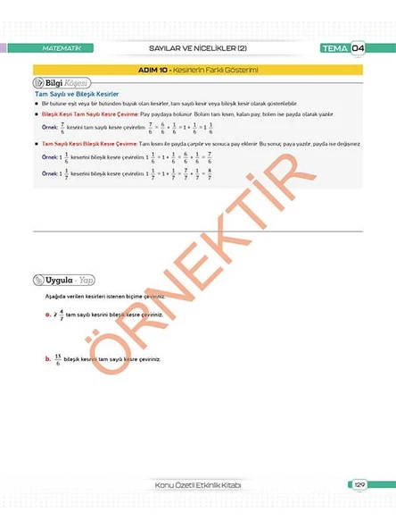 5. Sınıf Tüm Dersler Konu Özetli Yazılı Hazırlık Seti 1 ve 2. Dönem - Resim 4