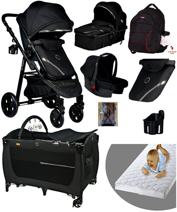 8 İn 1 Baby Home 940 Travel Sistem Bebek Arabası 560 Bebek Oyun Parkı Yatak Beşik