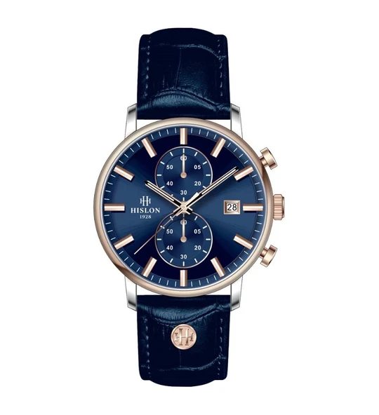 HISLON MS200R-11MR DERİ KAYIŞ ERKEK KOL SAATİ - Resim 2