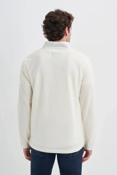 Cazador Yarım Balıkçı Yaka Kalın Polar Regular Fit Sweatshirt-56320 - Resim 3