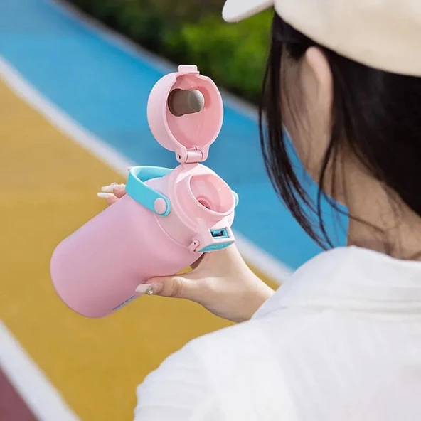 Dodge Çelik Termos Matara 580Ml Pembe - 3