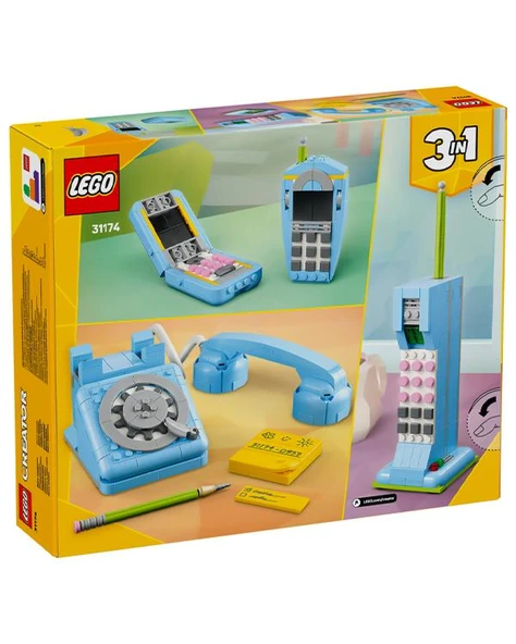 Lego Creator 3ü1 Arada Retro Telefon 383 Parça 31174 - Resim 2