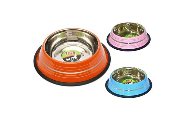 Flip Şeritli Mama Kabı 8 Oz. Kırmızı ürün görseli