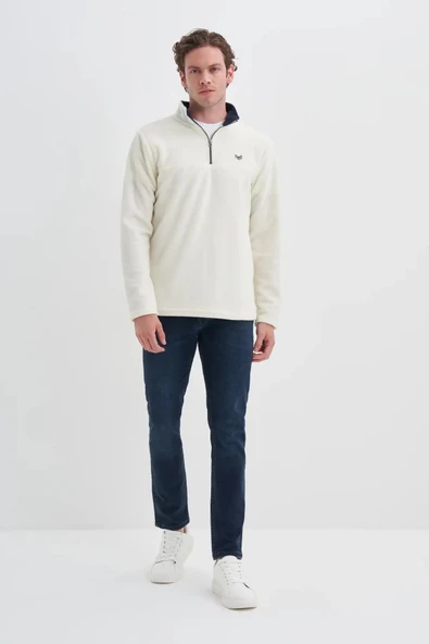 Cazador Yarım Balıkçı Yaka Kalın Polar Regular Fit Sweatshirt-56320 ürün görseli 1