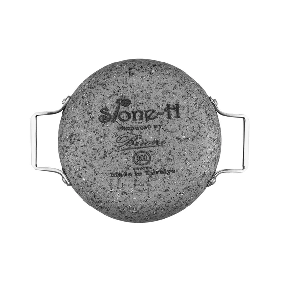 Brioni Stone-Age 7 Parça Çizilmez Yanmaz Yapışmaz İndüksiyon Sahan Seti - Resim 7