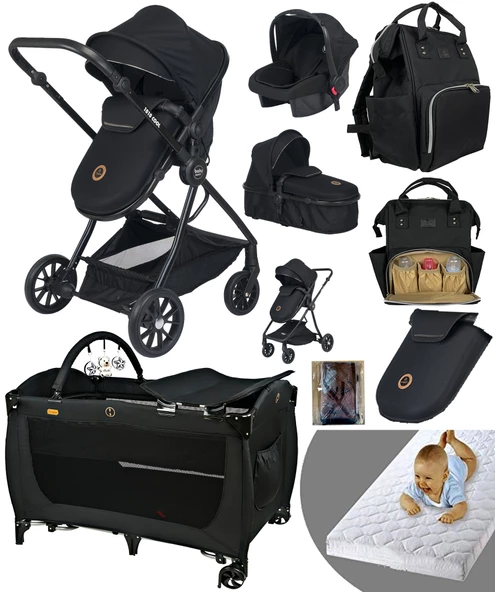 Baby Home 9 In 1 1010 Travel Sistem Bebek Arabası 560 Bebek Oyun Parkı Yatak Beşik - 5