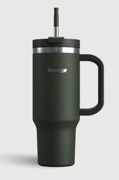 Stevig 2 Moods Tuck-in Tumbler Sızdırmaz Çelik Termos 900 ML Green ST-237 ürün görseli