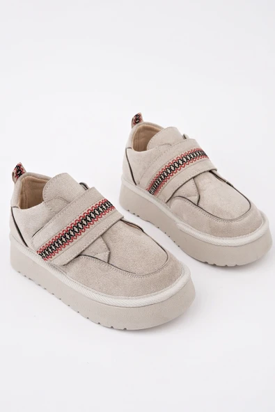 Muggo DAPHNE Kalın Taban Cırtlı Çocuk Kışlık Mini Bot - Resim 2