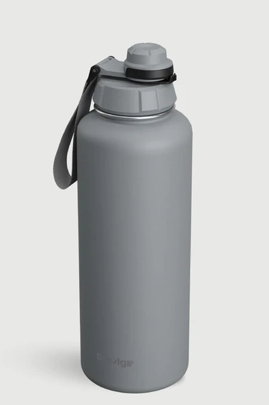 Stevig 1 Hand Leak-Proof Sızdırmaz Çelik Termos 1500 ML Grey ST-253 - Resim 3