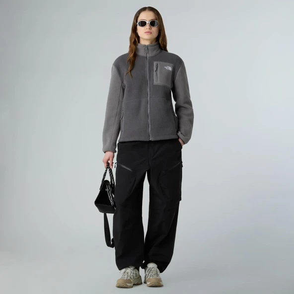 The North Face Kadın Yumiori Tam Boy Fermuarlı Polar Ceket NF0A8E88EOE1 - Resim 4