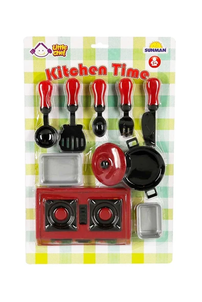Çocuklar için 10 Parça Oyuncak Mutfak Seti – Renkli Evcilik Aksesuarları - 2