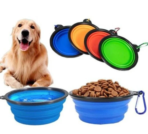 Katlanabilir Kedi Köpek Mama-Su Kabı ürün görseli