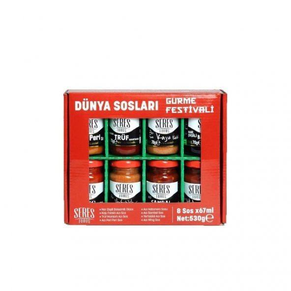 Seres Gourmet  Dünya Sosları Gurme Festivali (8x67 ml) -530 g