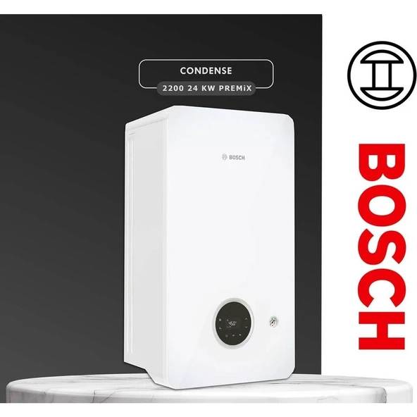Bosch Condense 2200iW 24 kW Yoğuşmalı Bacalı Kombi Enerji Tasarruflu Çevre Dostu Isıtma Sistemi - Resim 2