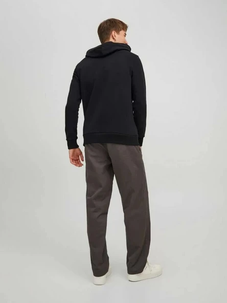Jack&jones 12219814 Kapsonlu Erkek Sweat - Siyah - 3