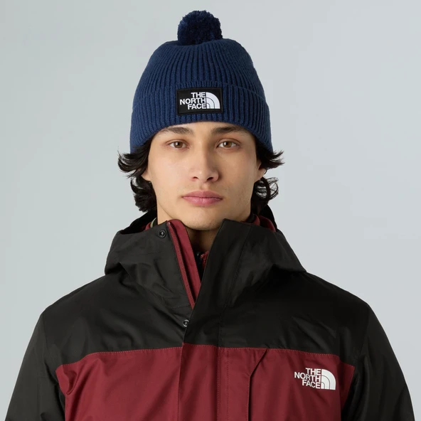 The North Face TNF LOGO BOX POM BEANIE Unisex Bere NF0A8CHF8K21 - Resim 3