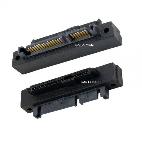 Sas to sata 90 derece çevirici SFF-8482 SAS SATA L tipi çevirici - Resim 3