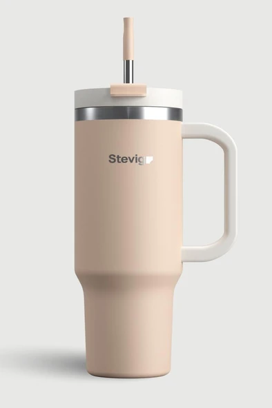 Stevig 2 Moods Tuck-in Tumbler Sızdırmaz Çelik Termos 900 ML Bisque ST-239 ürün görseli