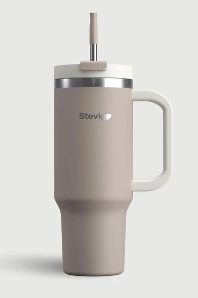 Stevig 2 Moods Tuck-in Tumbler Sızdırmaz Çelik Termos 900 ML Pure Cashmere ST-243 ürün görseli