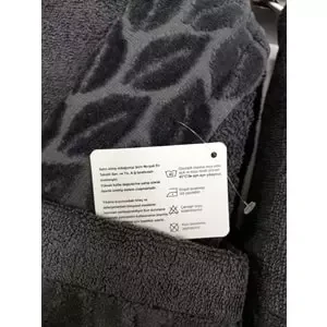 Nurpak Tek Kişilik Bornoz Seti Şalyaka-Hazal Antrasit (Beden XL-XXL)