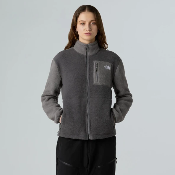The North Face Kadın Yumiori Tam Boy Fermuarlı Polar Ceket NF0A8E88EOE1 - Resim 3