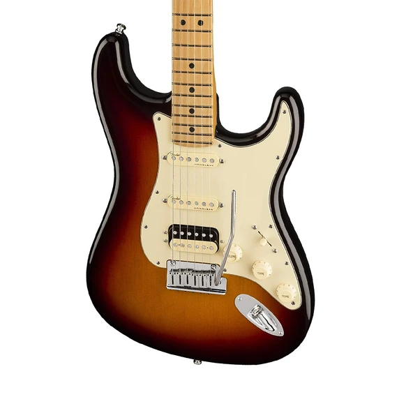 Fender American Ultra Stratocaster HSS Akçaağaç Klavye Ultraburst Elektro Gitar - Resim 4