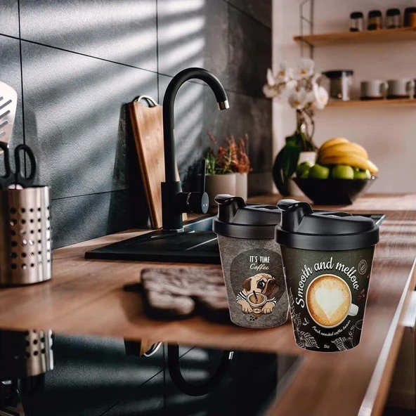 Kahve Bardağı  Termoslu 400ml  13,5 oz