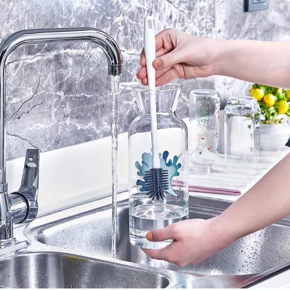 Silikon Biberon  Ve Şişe Temizleme Fırçası - Resim 2