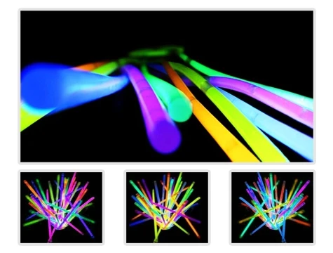 Glow Stick 20cm Fosforlu Kırılan Çubuk (10 Adet) - 2