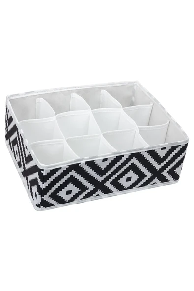 12 Bölmeli Mozaik Desen Pratik Bölmeli Çekmece Düzenleyici Organizer - Resim 2