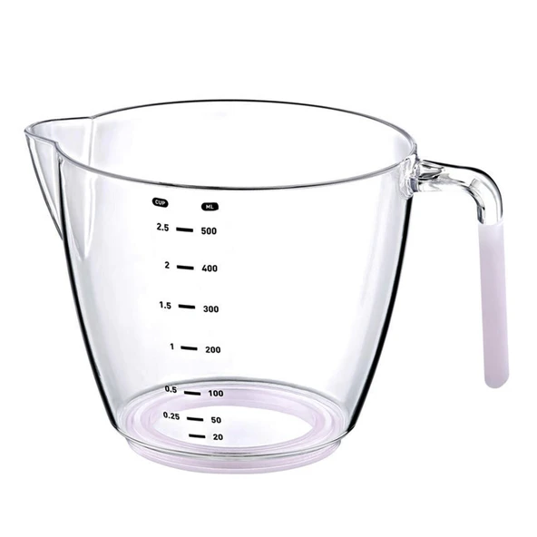 Ölçü ve Hamur Kabı 500 ML  Silikon Sap