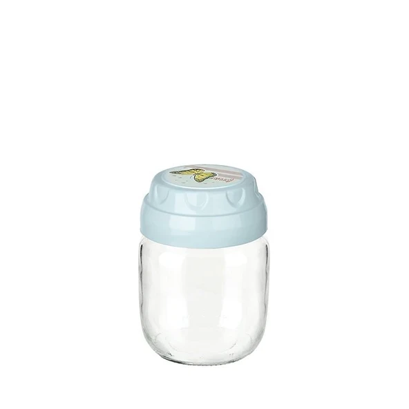 Vintage  Dekoratif  Desenli Cam Kavanoz 425ml  14,3 oz