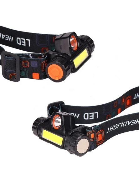 Kafa Lambası  8 Saat Dayanıklı Şarjlı Sensörlü Mıknatıslı  Kamp  Balıkçılık Acil Durum Feneri - 2