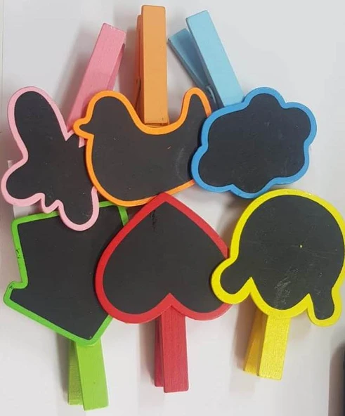 Ahşap Yazı Tahtalı Mandal Seti - 2