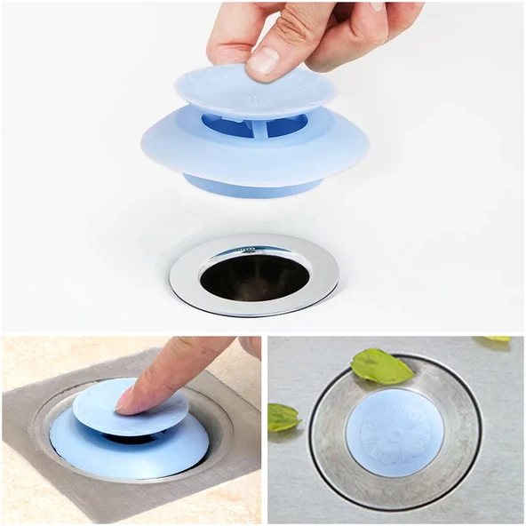 Mutfak  Küvet Banyo Lavabosu için Filtreli Tıkama Aparatı