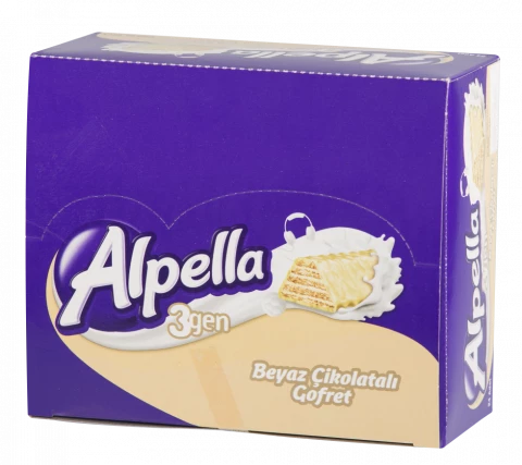 Ülker Alpella Üçgen Beyaz Gofret 28g 24 adet
