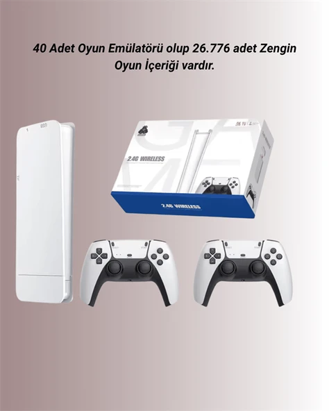 M15 Retro Konsol – 20.000 Oyunlu, Çift Gamepadli, 4K HDMI