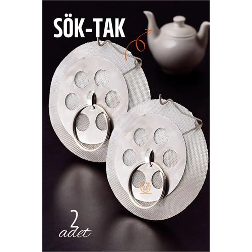 SökTak Demlik İçi Çay Filtresi Çay Süzgeci 2 adet