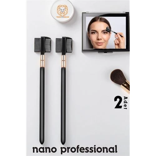 Nano Kaş Fırçası Kirpik Tarağı 2 ADET  Absolute Professional ürün görseli