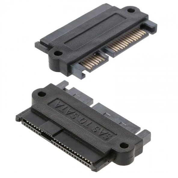 Sas to sata çevirici SFF-8482 SAS SATA 180 derece açılı dönüştürücü ürün görseli 1