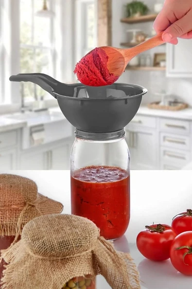 Kavanoz Hunisi  Konserve Reçel Hunisi Geniş Ağızlı  Saplı ürün görseli 1