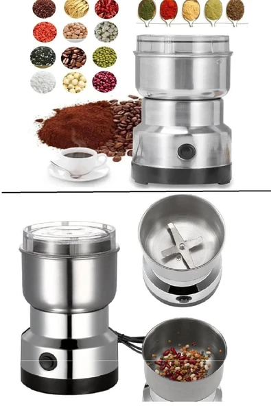 4 lı Elektrikli Öğütücü Blender Kahve Fındık Baharat Tahıl Biber Değirmeni