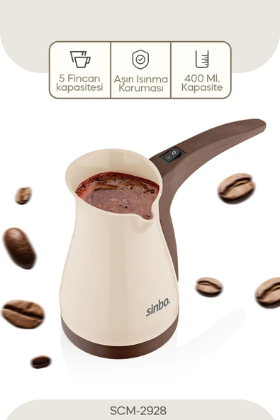 SİNBO SCM-2928 ELEKTRİKLİ CEZVE