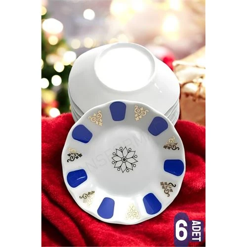 Melamin Çay Tabağı 6 Adet Geleneksel Türk Çay Bardağı Altlığı