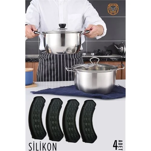 Tencere Tutucu Silikon 4 ADET ürün görseli 1