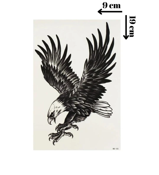 Kartal Geçici Dövme Şablonu  FF037